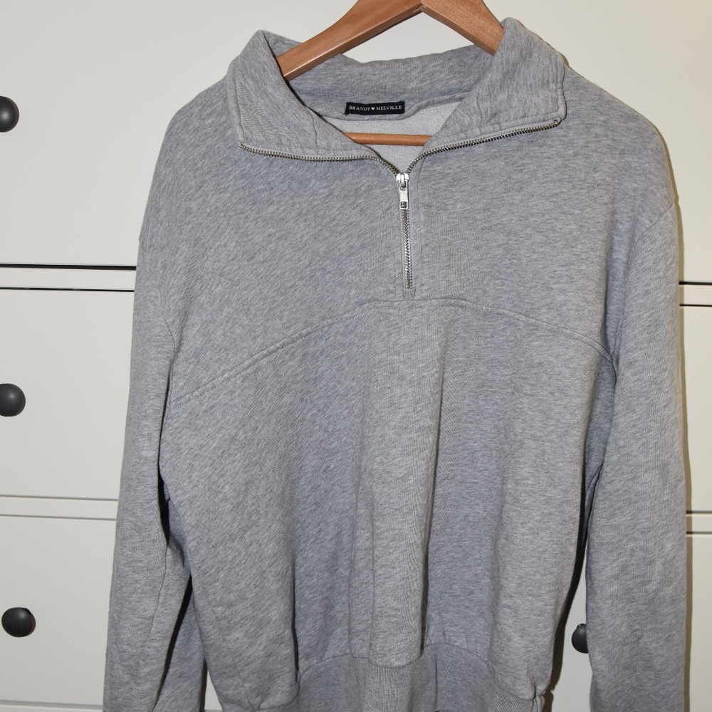 brandy Melville quarter zip